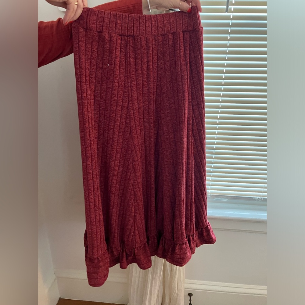 Anthropologie jersey skirt, size medium